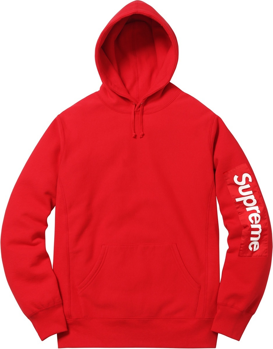 Sleeve Patch Hooded Sweatshirt view 2